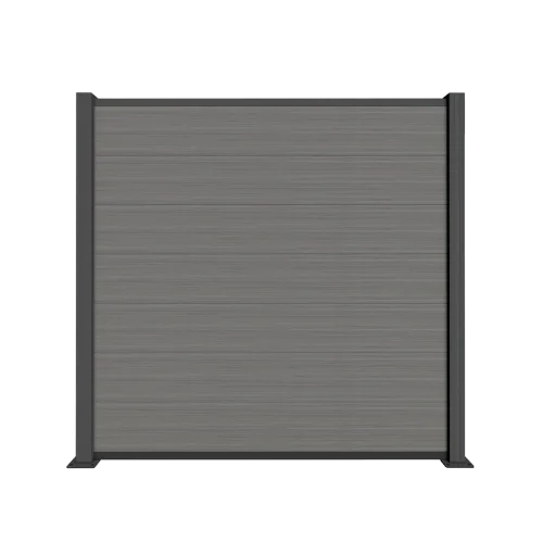 Clôture à lames horizontales